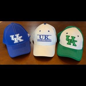 Set of three University of Kentucky hats